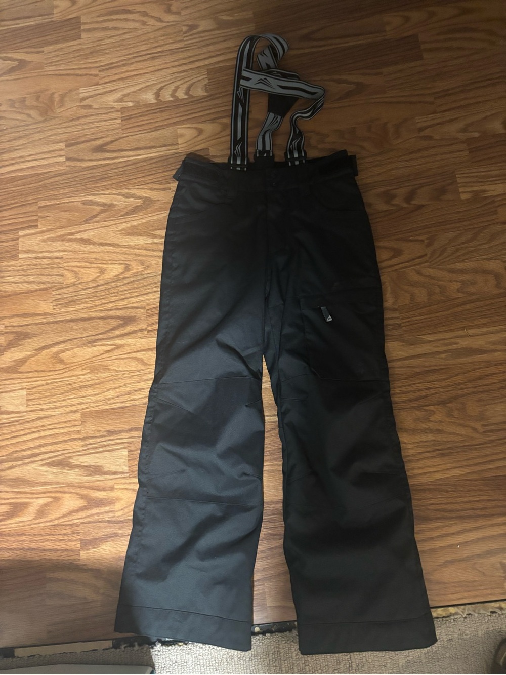 Jupa kids size 10. Black Insulated Snow Pants with Removable Suspenders